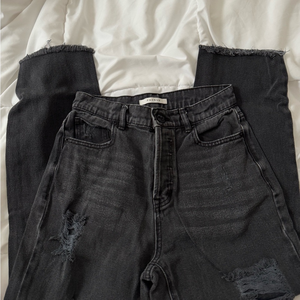 Pacsun black distressed jeans